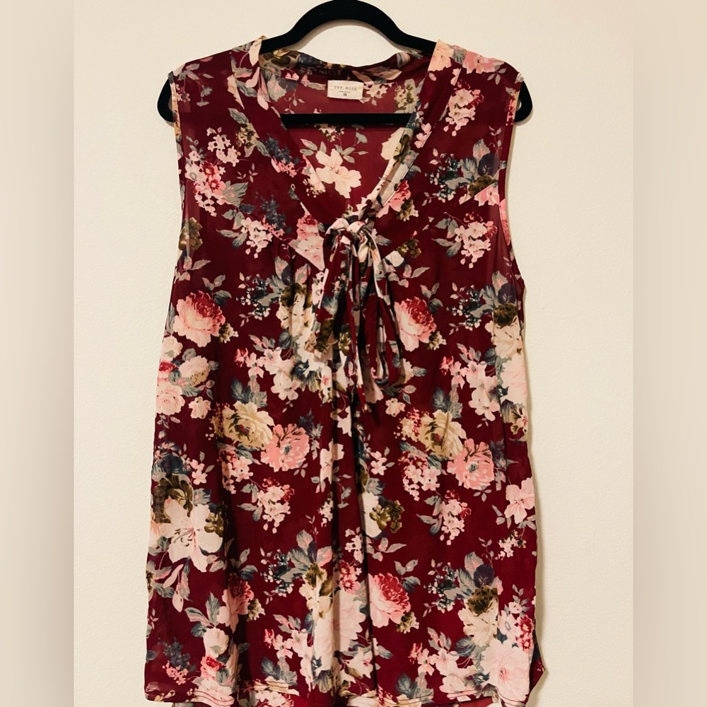 Bow-tie Floral Top